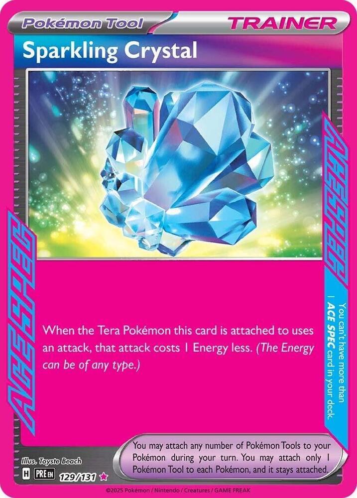 129/131 · Sparkling Crystal Trainer Tool · Holo (PRE) by Dusk TCG on MYNTED