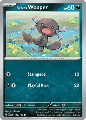 129/193 Paldean Wooper - Paldea Evolved by Poké Zen DXB on MYNTED