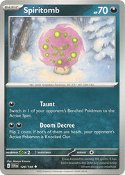 129/198 Spiritomb Reverse Holo · Scarlet & Violet (SVI) by PokeMarsi on MYNTED