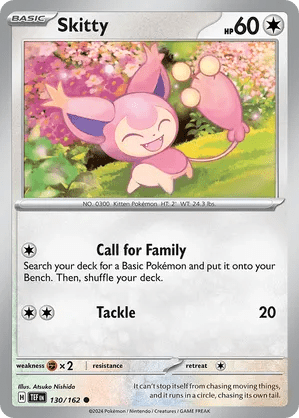 130/162 Skitty - Temporal Forces by Poké Zen DXB on MYNTED