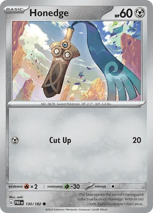 130/182 Honedge - Reverse Holo - Paradox Rift by Poké Zen DXB on MYNTED