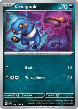 130/198 Croagunk - Scarlet & Violet by Poké Zen DXB on MYNTED