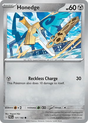 131/182 Honedge - Reverse Holo - Paradox Rift by Poké Zen DXB on MYNTED