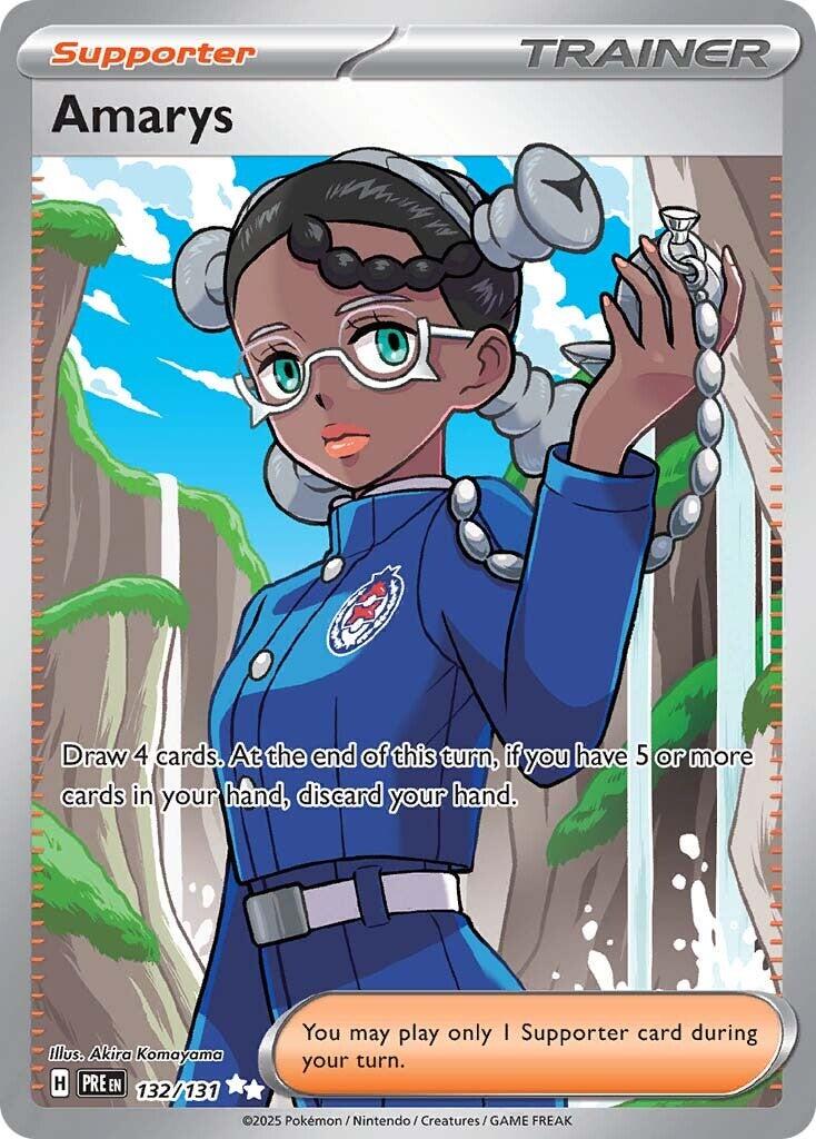 132/131 · Amarys Trainer Supporter · Holo (PRE) by Dusk TCG on MYNTED