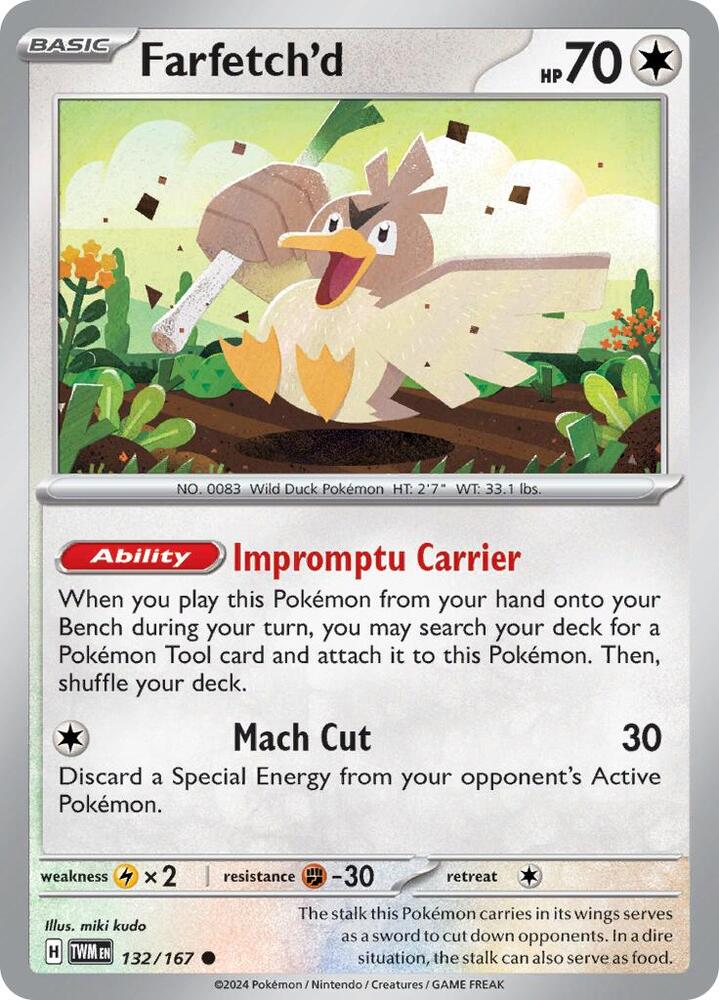 132/167 · Farfetch'd · Normal (TWM) by Dusk TCG on MYNTED