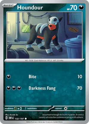 132/197 Houndour - Obsidian Flames by Poké Zen DXB on MYNTED