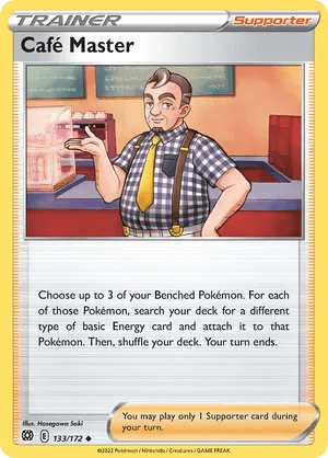 133/172 Cafe Master - Reverse Holo - Brilliant Stars by Poké Zen DXB on MYNTED