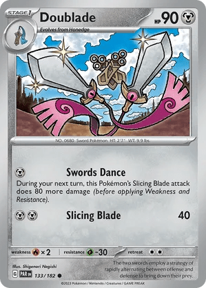 133/182 Doublade - Reverse Holo - Paradox Rift by Poké Zen DXB on MYNTED