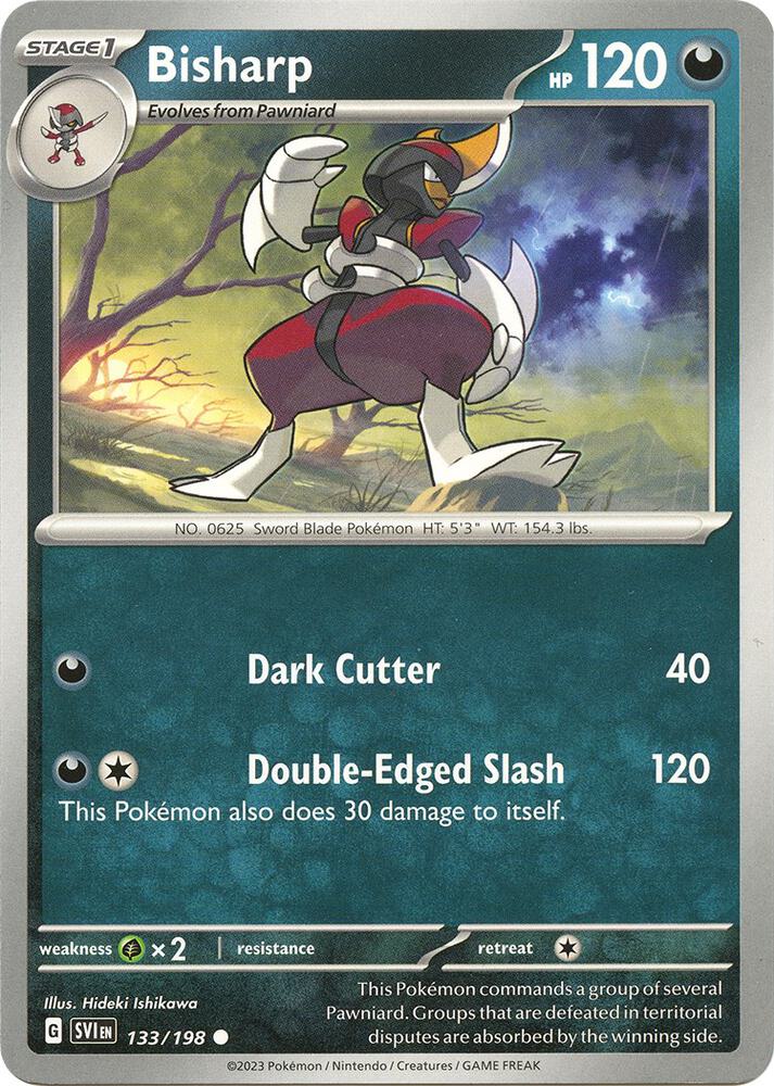 133/198 Bisharp Reverse Holo · Scarlet & Violet (SVI) by PokeMarsi on MYNTED