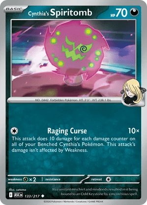 133/217 Cynthia's Spiritomb - Ascended Heroes by Poké Zen DXB on MYNTED