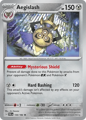 134/182 Aegislash - Reverse Holo - Paradox Rift by Poké Zen DXB on MYNTED