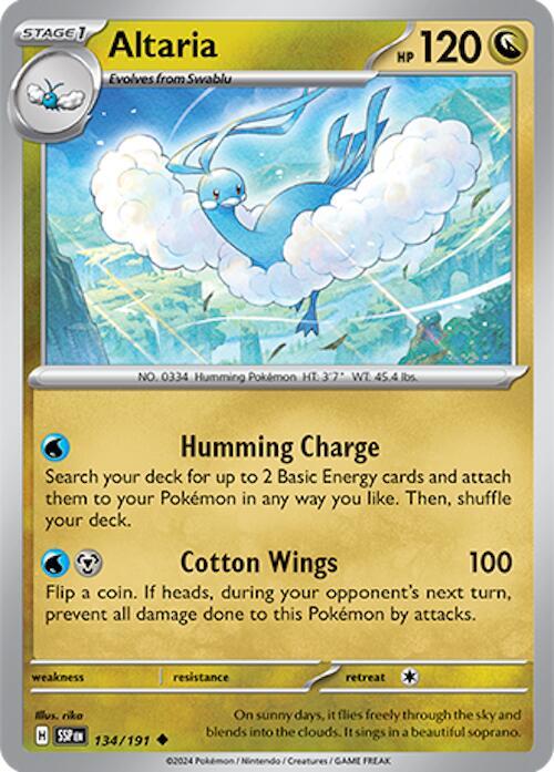 134/191 Altaria Normal · Surging Sparks (SSP) by PokeMarsi on MYNTED
