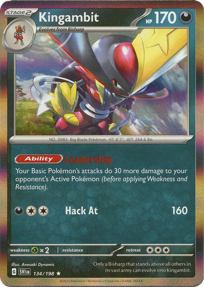 134/198 Kingambit Holo · Scarlet & Violet (SVI) by PokeMarsi on MYNTED