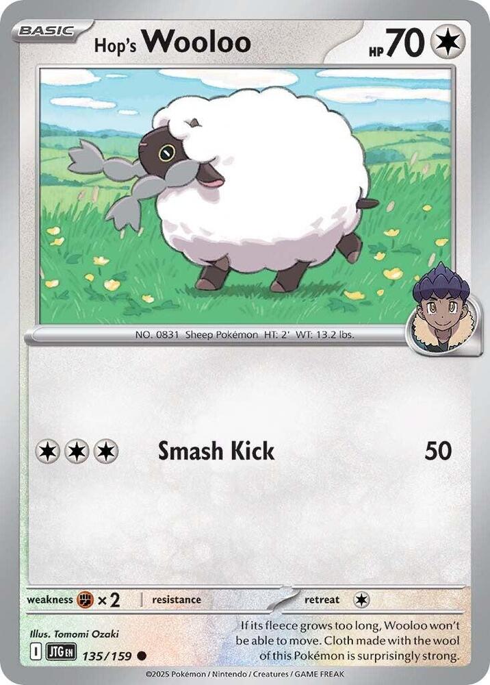 135/159 Hop's Wooloo Normal · Journey Together (JTG) by PokeMarsi on MYNTED