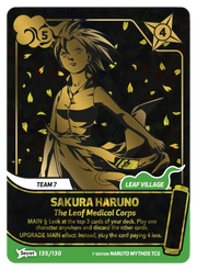 Mythos Naruto Konoha Shido 1st Edition : Sakura Haruno The Leaf Medical Corps 135 SECRET RARE