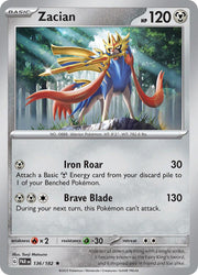 136/182 Zacian Holofoil · Paradox Rift (PAR) by PokeMarsi on MYNTED