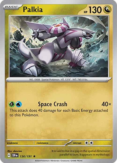136/191 Palkia Holo · Surging Sparks (SSP) by PokeMarsi on MYNTED