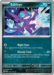 136/193 Sableye - Reverse Holo - Paldea Evolved by Poké Zen DXB on MYNTED