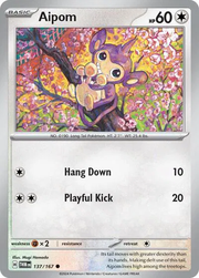 137/167 Aipom - Twilight Masquerade by Poké Zen DXB on MYNTED