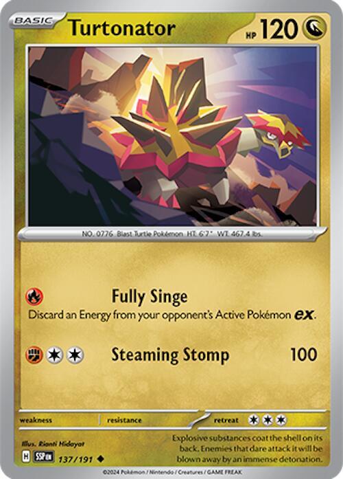 137/191 Turtonator Normal · Surging Sparks (SSP) by PokeMarsi on MYNTED