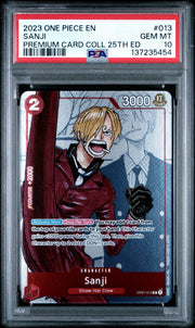 2023 One Piece Premium Card Collection 25th Edition Sanji - PSA 10