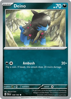 138/193 Deino - Paldea Evolved by Poké Zen DXB on MYNTED