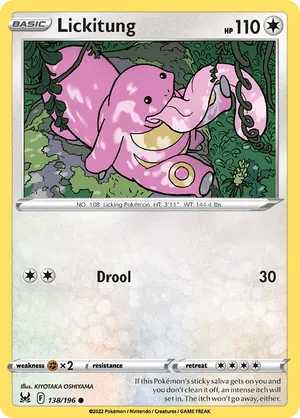 138/196 Lickitung - Lost Origin by Poké Zen DXB on MYNTED