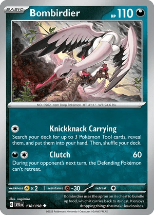 138/198 Bombirdier - Reverse Holo - Scarlet & Violet by Poké Zen DXB on MYNTED