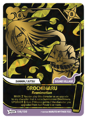 Mythos Naruto Konoha Shido 1st Edition : Orochimaru Reanimation 138 SECRET RARE
