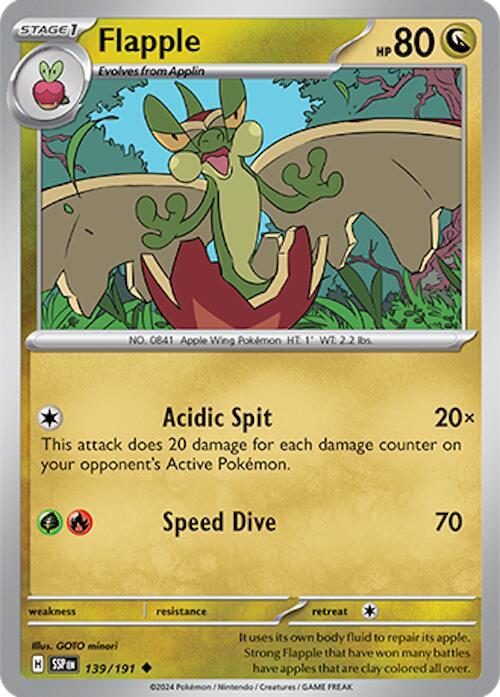 139/191 Flapple Normal · Surging Sparks (SSP) by PokeMarsi on MYNTED