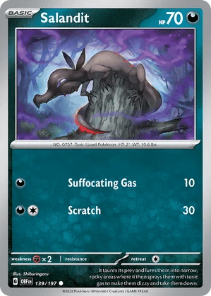 139/197 Salandit - Obsidian Flames by Poké Zen DXB on MYNTED