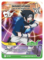 Mythos Naruto Konoha Shido 1st Edition : Sasuke Uchiha Last of the Uchiha Clan 013C-Holo