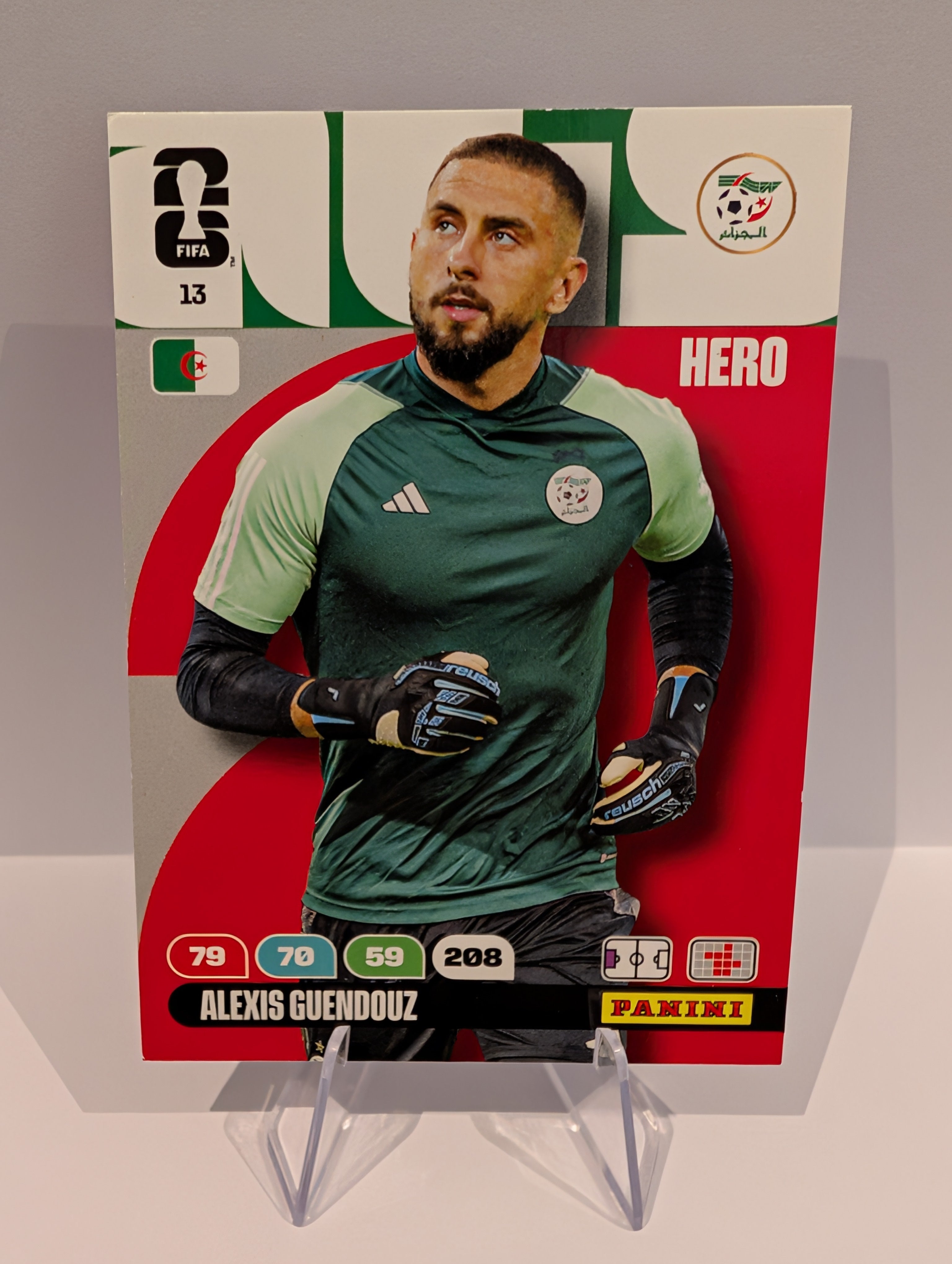 13 Alexis Guendouz - Algeria - Panini Adrenalyn XL World Cup 2026
