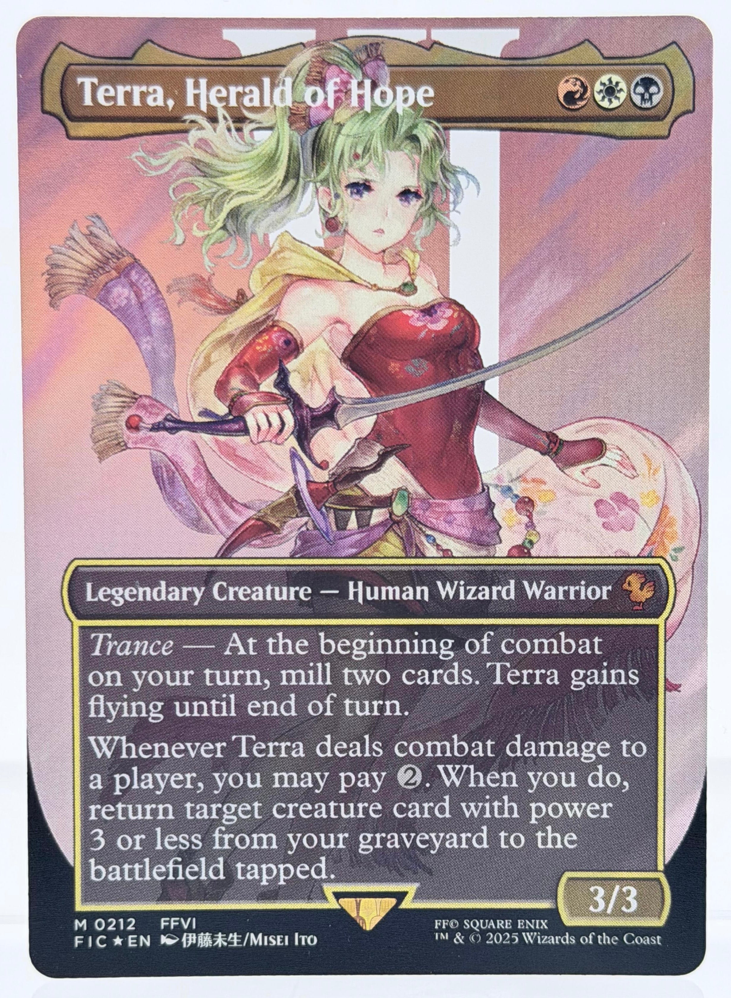 Terra, Herald of Hope (Borderless) (Surge Foil)