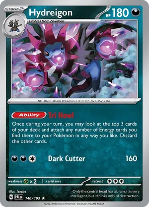 140/193 Hydreigon - Paldea Evolved by Poké Zen DXB on MYNTED
