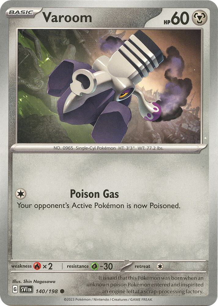 140/198 Varoom Normal · Scarlet & Violet (SVI) by PokeMarsi on MYNTED