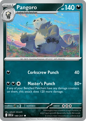 140/217 Pangoro - Ascended Heroes by Poké Zen DXB on MYNTED