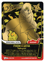 Mythos Naruto Konoha Shido 1st Edition : Itachi Uchiha Tsukuyomi 140 SECRET RARE