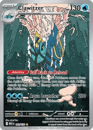 141/132 Clawitzer - Mega Evolution by Poké Zen DXB on MYNTED