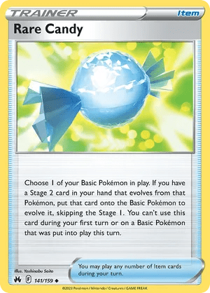 141/159 Rare Candy - Crown Zenith by Poké Zen DXB on MYNTED