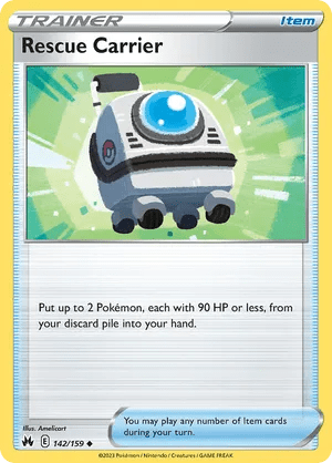 142/159 Rescue Carrier - Reverse Holo - Crown Zenith by Poké Zen DXB on MYNTED