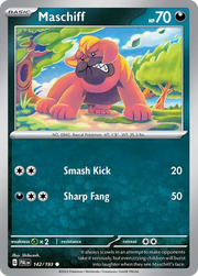 142/193 Maschiff - Reverse Holo - Paldea Evolved by Poké Zen DXB on MYNTED