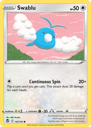 142/195 Swablu - Silver Tempest by Poké Zen DXB on MYNTED