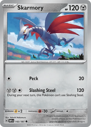 142/197 Skarmory - Obsidian Flames by Poké Zen DXB on MYNTED