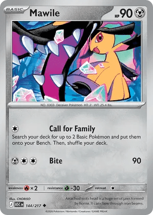 144/217 Mawile - Ascended Heroes by Poké Zen DXB on MYNTED
