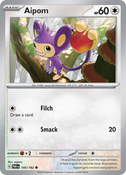145/182 Aipom Reverse Holo · Paradox Rift (PAR) by PokeMarsi on MYNTED