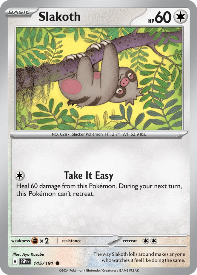 145/191 Slakoth - Surging Sparks by Poké Zen DXB on MYNTED