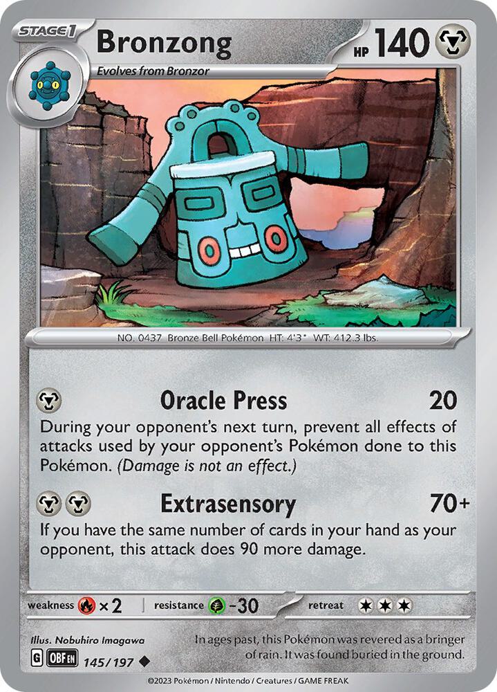 145/197 · Bronzong · Normal (OBF) by PokeMarsi on MYNTED