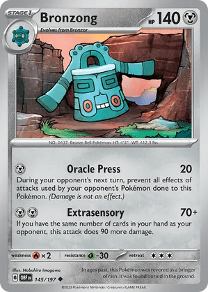 145/197 Bronzong - Obsidian Flames by Poké Zen DXB on MYNTED