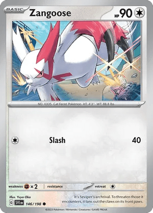 146/198 Zangoose - Scarlet & Violet by Poké Zen DXB on MYNTED